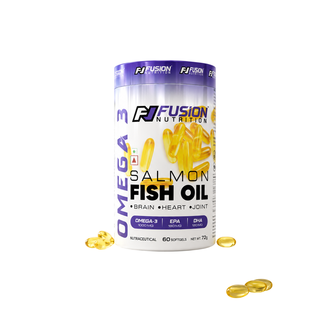 Salmon Fish Oil supplement bottle